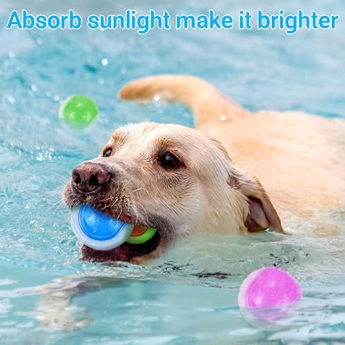 LECHONG Glow Dog Ball, 2.5” Squeaky Dog Toy Ball, Dog Rubber Ball Toys for Small and Medium Dogs, Durable Dog Fetch Toys Puppy Chew Toys Pack of 6 - Image 7