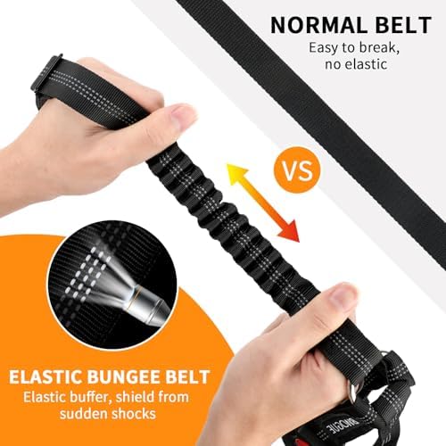 BWOGUE Double Dog Seat Belt for Car, Reflective Headrest Restraint Lead - Image 3