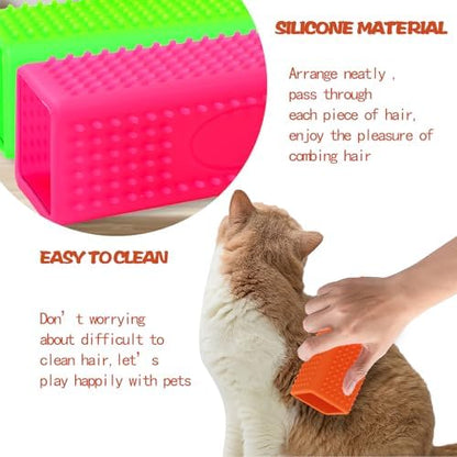 2pcs Pet Dog Cat Hair Remover, Pet Hair Removal Tool, Hollow Cleaner Brush for car，Interior, Furniture, Sofa (green and pink) - Image 6