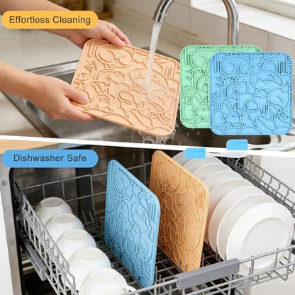 Lick Mat for Dogs,Lick Pads for Cats with Suction Cups- Large&Small Pet - Image 5