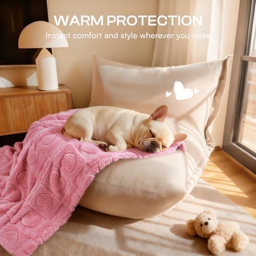 Luciphia 2 Pack Small Dog Blanket, Cozy Fleece Throw for Puppy Cat,57"x40" - Image 5