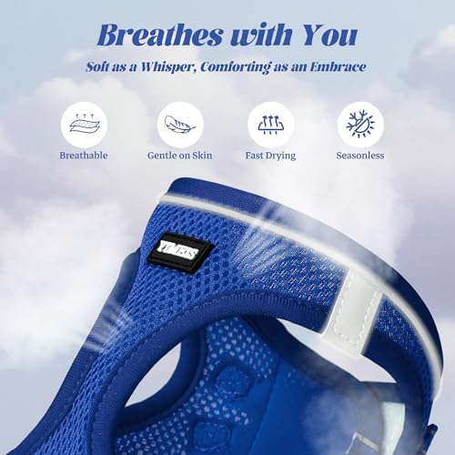 No Pull Dog Puppy Harness and Leash Set Reflective Mesh Vest Large - Image 3