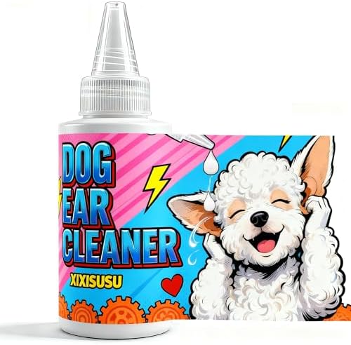 Dog Ear Cleaner Solution & Medicated Ear Drops for Dogs - Ear Infection Treatment for Itchy, Smelly Ears, Wax Buildup and Healthy Cleaning Maintenance (2 fl oz) by Unknown