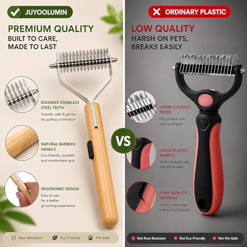 Cat Brush for Long Haired Cats - Long Hair Cat Brush & Comb Tool - Image 4