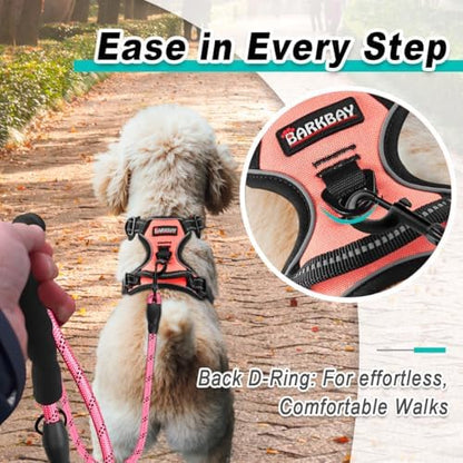 BARKBAY Dog Harness for Small Sized Dog No Pull 2 Leash Clips Dog Vest - Image 3