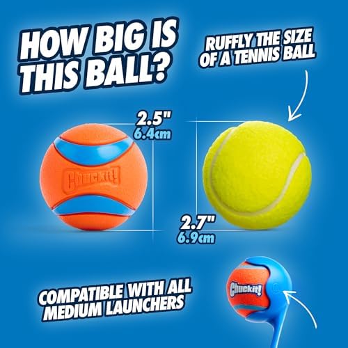 Chuckit! Ultra Ball and Launcher Bundle, Classic 26M with 2 Medium Balls - Image 3