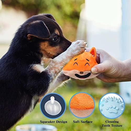 MewaJump Dog Chew Toy with Ball, 3-in-1 Plush Dog Squeaky Toy with 3 Layers - Image 5