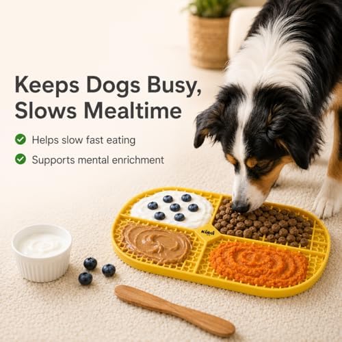 Ovalicious Slow Feeder Lick Mat for Cats & Dogs – Interactive & Dishwasher Safe | Kubi Pets - Image 2