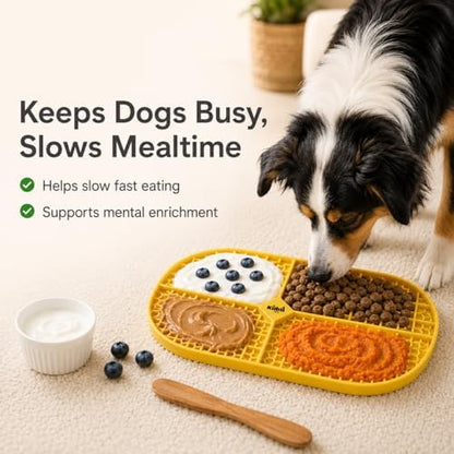 Ovalicious Slow Feeder Lick Mat for Cats & Dogs – Interactive & Dishwasher Safe | Kubi Pets - Image 2