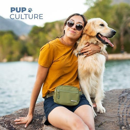Pup Culture Dog Treat Pouch with Poop Bag Dispenser and Removable Treat Pouch | Cross Body Dog Walking Bag | The Perfect Puppy Training Tool and Even Better Gift - Image 7