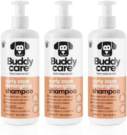Curly Coat Dog Shampoo by Buddycare | with Aloe Vera and Pro Vitamin B5 (50.72oz) by Unknown