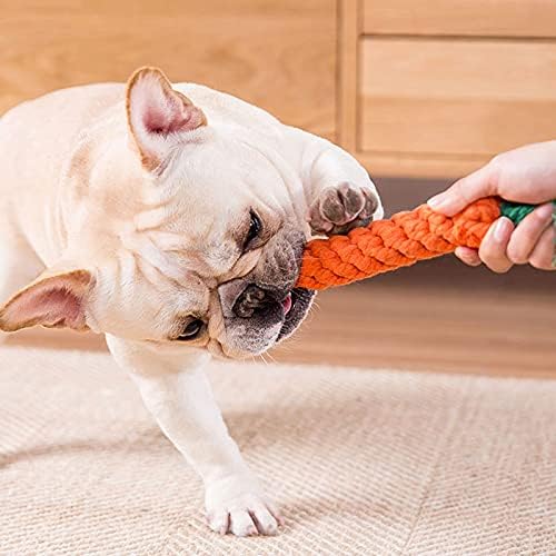 Dog Toys 3 PCS Puppy Teething Chew Toys,Dog Rope Toys,Cat Chew Toys,Safe Braided Rabbit Toys Healthy Gift | Safe Braided Rabbit Toys Healthy Puppy Teething Toy for Small Dogs, Durable, Knotted Rope Interactive Training Handmade - Image 2
