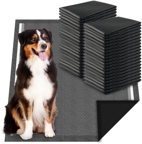 Dogcator Charcoal Puppy Pads Extra Large, Activated Charcoal Dog Pee Pads, X-Large Odorless Potty Pads for Dogs 28"x34", 40 Count XL Disposable Puppy Pads Pet Training Pads for Housebreaking by Dogcator