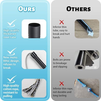 Flirt Pole for Small Medium Dogs,Interactive Chase and Tug of War Outdoor Dog Toys,Heavy Duty Dog Teaser Wand Chase Toys with Rope,Durable Flirt Stick Pole for Dogs Outside Agility Exercise & Training - Image 6