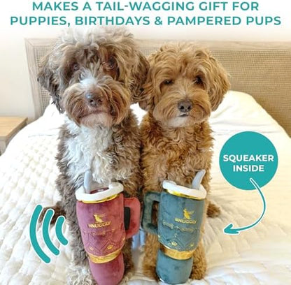 Haute Diggity Dog Snuggly Cup Plush Dog Toy Tumbler Parody Stuffed Chew Toy - Image 6