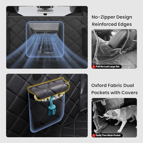 Back Seat Extender for Dogs, 500LBs Hard Bottom Dog Car Seat Cover - Image 5
