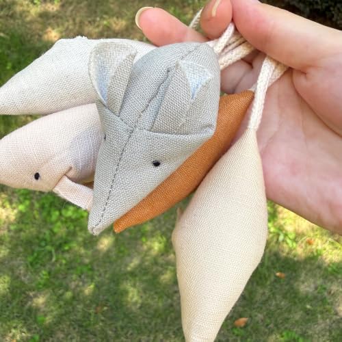 Catnip Mice Cat Toys, 6 Pcs Interactive Fabric Mouse Toys for Indoor Cats - Image 4