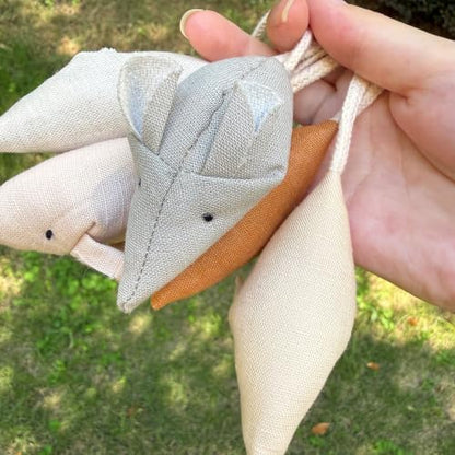 Catnip Mice Cat Toys, 6 Pcs Interactive Fabric Mouse Toys for Indoor Cats - Image 4