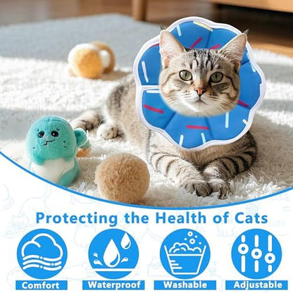 Soft Adjustable Cat Cone Collar, Comfortable Cat Recovery Collar - Image 6