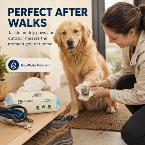 Dog Wipes for Paws and Butt, Unscented, 100 Count - Image 3