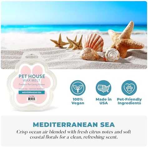 Mediterranean Sea Summer Wax Melts Plant-Based Wax, 2 Pack Pet House - Image 2