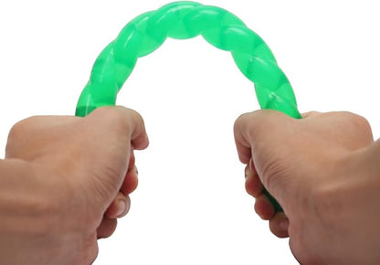 Ycozy Dog Chew Toys 11'' Long for Small/Medium Dogs Aggressive Chewers, Rubber Puppy Dog Rope Toys Knot Dental Teething Toys Almost Indestructible Washable
