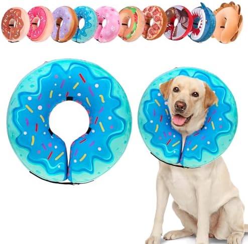 BEAUTYZOO Dog Cone Collar Alternative After Surgery,Pet Neck Donut E‑Collar by BEAUTYZOO