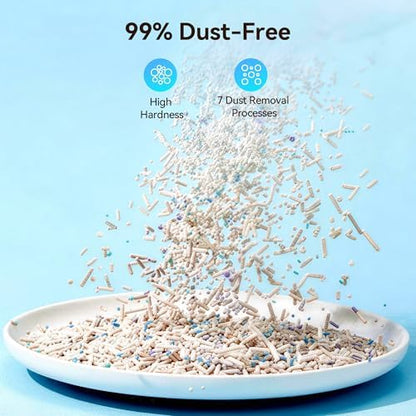 Meowant Mixed Cat Litter, 5-in-1 Natural Bentonite Tofu Clumping Cat Litter - Image 2
