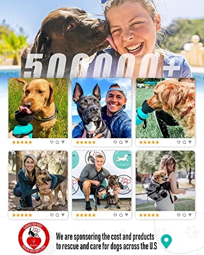 lesotc Dog Water Bottle, Portable Water Dispenser with Bowl, Leak Proof Pet Travel Squeeze Bottle, Puppy Essentials Dog Stuff Accessories for Outdoor Walking, Hiking, Camping - Image 6