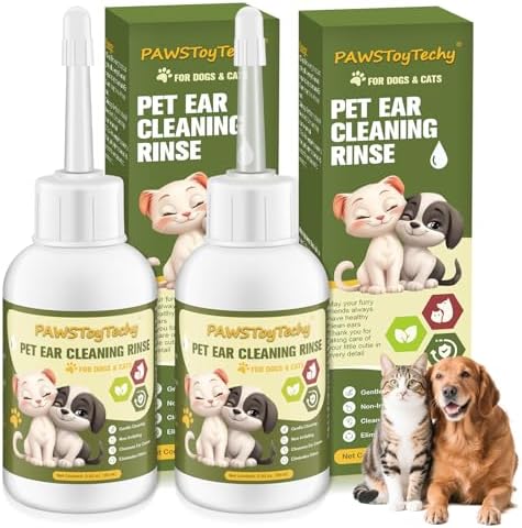 Dog Ear Cleaner Drops for Dogs, 2 Pack 2.03oz, Gentle Ear Cleaning Solution by Unknown