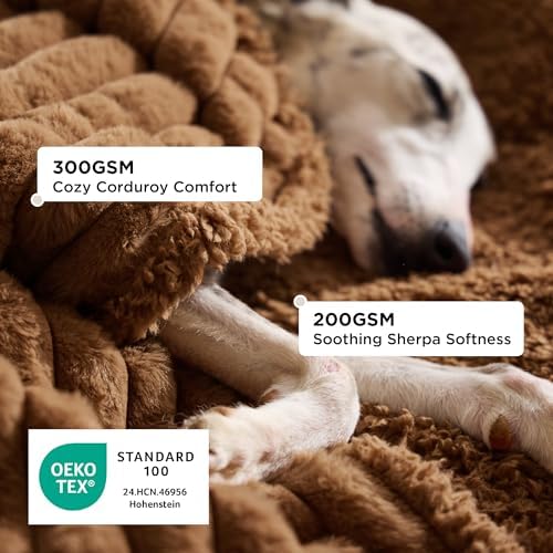 Bedsure ComfyFleece™ Waterproof Dog Blankets for Large Dogs,50x60 - Image 2