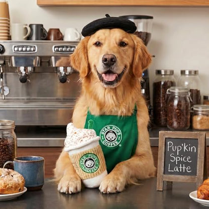 Nestpark Parody Star Pups Coffee Dog Toy Pup'kin Spice Latte - Funny Plush Squeaky Crinkle Dog Toys for Medium, Small and Large for Dog Birthday - Image 2