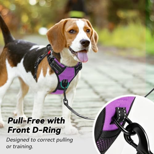 PoyPet No Pull Dog Harness Large with Front Clip & Neck Release Buckle - Image 3