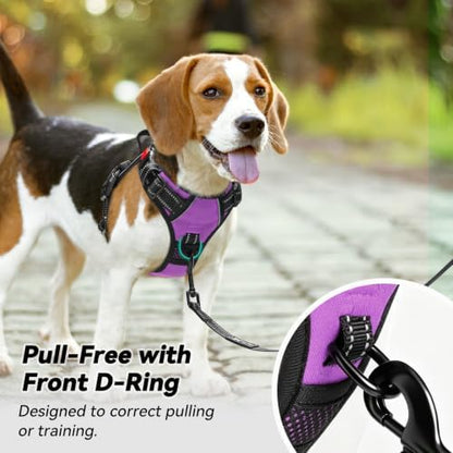 PoyPet No Pull Dog Harness Large with Front Clip & Neck Release Buckle - Image 3