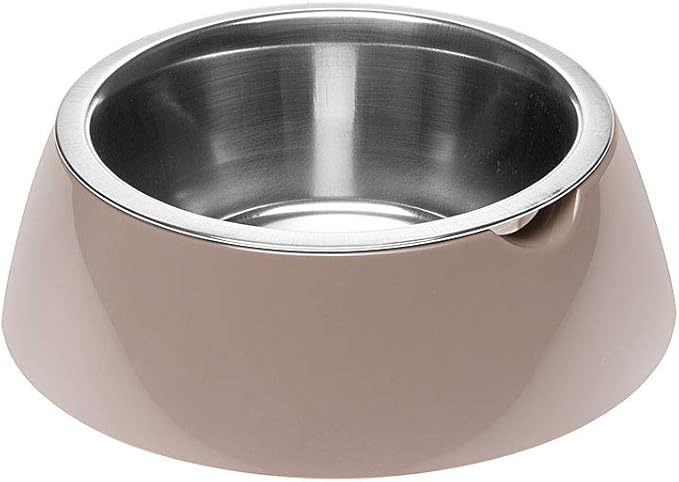 Stainless Steel Dog Bowl with Plastic Base by Ferplast