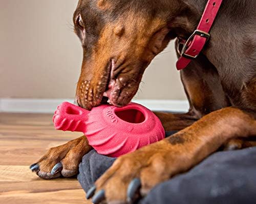 Jolly Pets Tuff Treader Dog Toy with Handle, 6 Inches, Red, Model:JTR23, All Breed Sizes - Image 3
