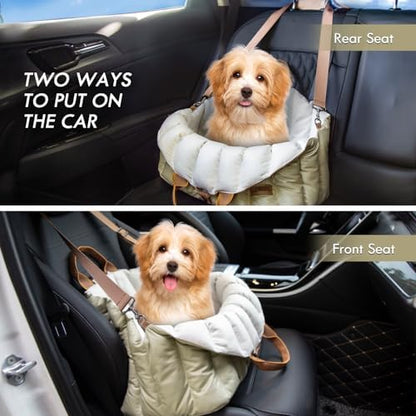 ClevaHome Small Dog Car Seat, Non-Slip Booster Seat for Dogs up to 10lbs - Image 3