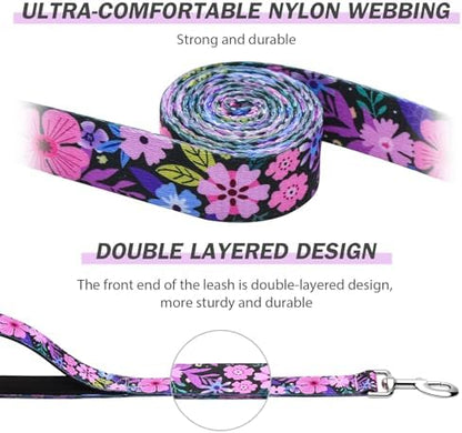 Hikiko 6FT Dog Leash Padded Double Handle with Designed Pattern - Image 2