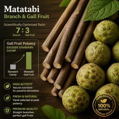 Extra-Thick Silvervine Chew Sticks for Cats, Natural Matatabi - Image 5