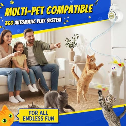 Interactive Cat Toys for Indoor Cats - Automatic Flying Bird for Enrichment - Image 2