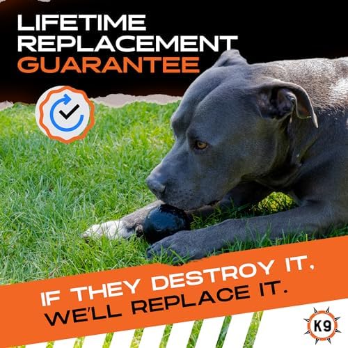Monster K9 Beast Ball | Virtually Indestructible. Lifetime Guaranteed. | VULCRON™ Natural Rubber | USA Made | Durable Dog Toy for Aggressive Chewers | Chew, Fetch | Med & Large, 2.8” (Tennis Ball) - Image 5