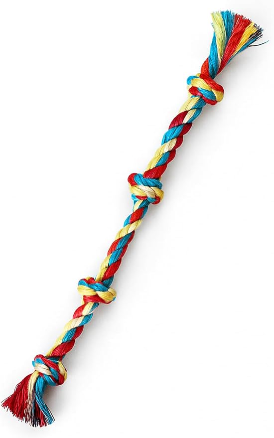 Dog Rope Tug Toy – Durable Cotton Tug of War Rope for Dogs – Chew-Resistant, Safe, Interactive Play Toy – Medium/Large Dogs