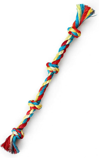Dog Rope Tug Toy – Durable Cotton Tug of War Rope for Dogs – Chew-Resistant, Safe, Interactive Play Toy – Medium/Large Dogs
