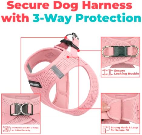 Voyager Step-in Air Dog Vest Harness - Pink, XX-Small - Image 2