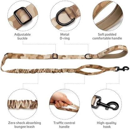 Forestpaw Tactical Dog Leash for Large Dogs, Camo Brown, 4-5FT - Image 5