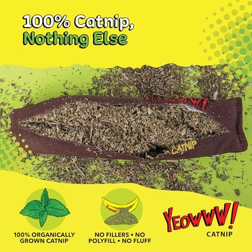 Yeowww! Catnip Cigar Cat Toy - 7 in Catnip Toy for cats, 100% Stuffed with Premium Organically Grown Catnip, Made in USA - Image 4