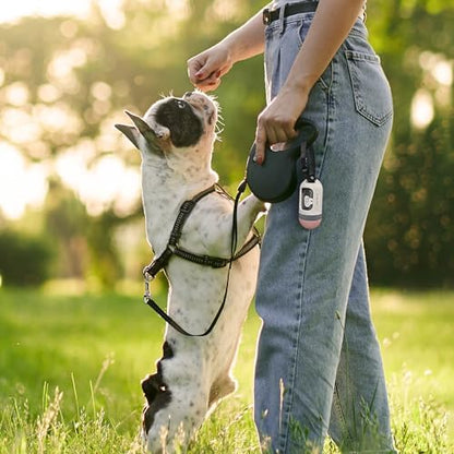 SVD.PET Dog Poop Bag Dispenser, Retractable Poop Bag Holder, White/Pink - Image 4