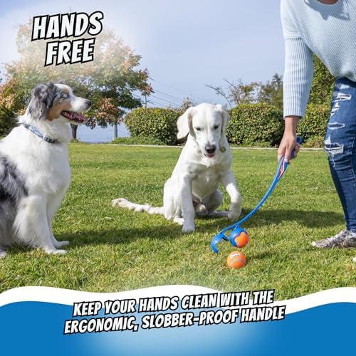 Chuckit! The Duo 22M Double Launcher Dog Toy 22", Two Medium Tennis Balls - Image 4