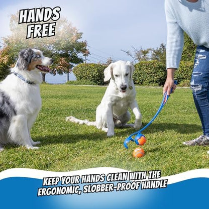 Chuckit! The Duo 22M Double Launcher Dog Toy 22", Two Medium Tennis Balls - Image 4