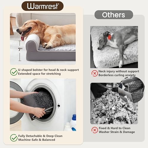 Orthopedic Large Dog Bed，Washable Dog Couch for XL Senior Dogs - Image 3